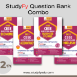 StudyFy CBSE Class 12 Question Bank Bundles (Set of 4 ) - Accountancy, Business Studies, Economics and English